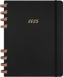 Moleskine 2025 12-Month XL Life Spiral Planner: Black Epalon