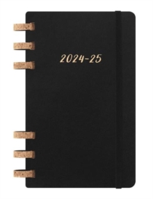 Moleskine 2025 12-Month Large Softcover Academic Spiral Planner : Black