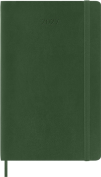 Moleskine Classic 12 Month 2027 Daily Planner, Soft Cover, Large (5" x 8.25"), Myrtle Green, 400 pages
