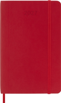 Moleskine 2027 12Month Daily Pocket Softcover Notebook Scarlet Red