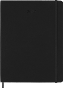 Moleskine 2027 PRO 12Month Weekly Vertical XL Hardcover Notebook Black