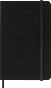 Classic 12 Month 2027 Weekly Horizontal Planner, Hard Cover, Pocket (3.5" X 5.5"), Black, 144 Pages Moleskine