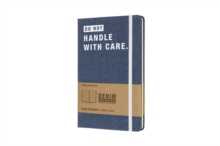 Moleskine Denim Notebook Limited Collection 'do Not Handle With Care' Large Ruled Notebook Hard, Paperback Book Moleskine Denim Notebook Limited Collection 'do Not Handle With Care' Large Ruled Notebook Hard, Paperback Book