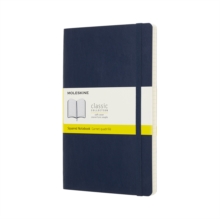 Moleskine Sapphire Blue Notebook Large Squared Soft, Paperback Book Moleskine Sapphire Blue Notebook Large Squared Soft, Paperback Book