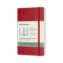 2019 Moleskine Notebook Scarlet Red Pocket Weekly 12-month Diary Soft, Paperback Book 2019 Moleskine Notebook Scarlet Red Pocket Weekly 12-month Diary Soft, Paperback Book