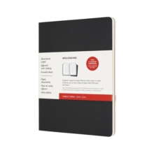 Moleskine Cahier Journals Subject XL Black Kraft Brown