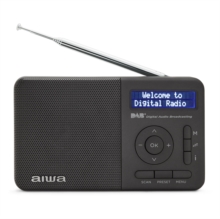Aiwa RD40DABTN - Digital DAB+ & FM Radio Alarm Clock (Black)