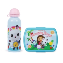 LUNCH BOX + ALUMINIUM CANTEEN 500ML GABBYS DOLLHOUSE