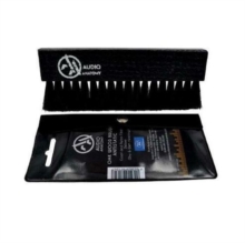 Oak Wood Brush Black With Antistatic Goat And Nylon Fiber - Deluxe (Dry & Wet Cleaning)