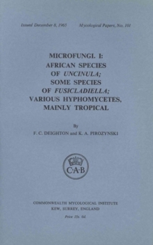 Microfungi, part I - V, Paperback / softback Book Microfungi, part I - V, Paperback / softback Book
