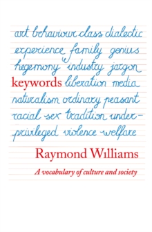 Keywords : A Vocabulary of Culture and Society