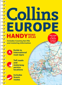 Collins Handy Road Atlas Europe, Spiral bound Book Collins Handy Road Atlas Europe, Spiral bound Book