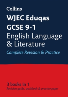 WJEC Eduqas GCSE 9-1 English Language and Literature All-in-One Complete Revision and Practice : Ideal for the 2024 and 2025 Exams