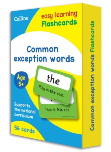 Common Exception Words Flashcards : Ideal for Home Learning