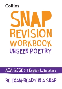 AQA Unseen Poetry Anthology Workbook : Ideal for the 2024 and 2025 Exams