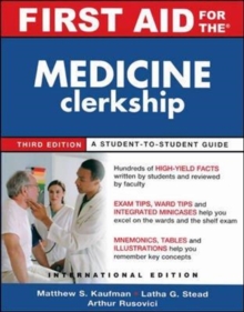 FIRST AID FOR THE MEDICINE CLERKSHIP, Book FIRST AID FOR THE MEDICINE CLERKSHIP, Book