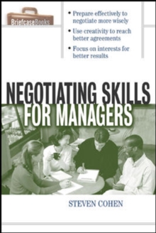 Negotiating Skills for Managers