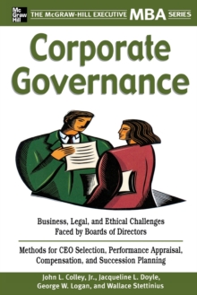 Corporate Governance, Paperback / softback Book Corporate Governance, Paperback / softback Book