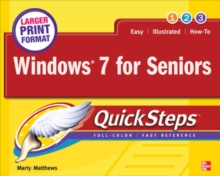 Windows 7 for Seniors QuickSteps, Paperback Book Windows 7 for Seniors QuickSteps, Paperback Book
