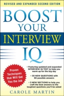 Boost Your Interview IQ 2/E, Paperback / softback Book Boost Your Interview IQ 2/E, Paperback / softback Book