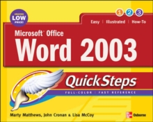 Microsoft Office Word 2003 QuickSteps