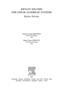 Krylov Solvers for Linear Algebraic Systems : Krylov Solvers