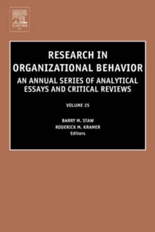 Research in Organizational Behavior