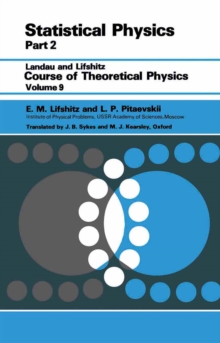 Statistical Physics : Theory of the Condensed State