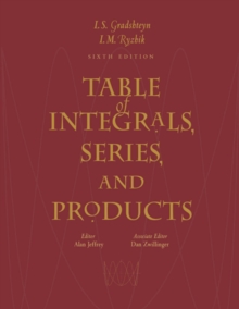 Table of Integrals, Series, and Products