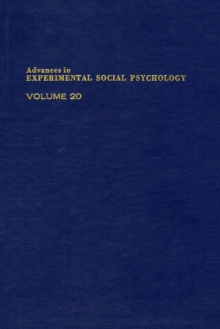 Advances in Experimental Social Psychology