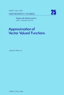 Approximation of Vector Valued Functions