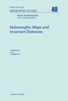 Holomorphic Maps and Invariant Distances