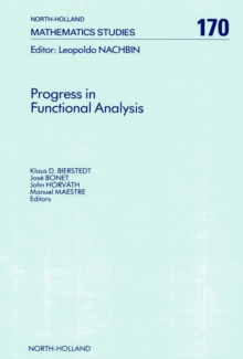 Progress in Functional Analysis