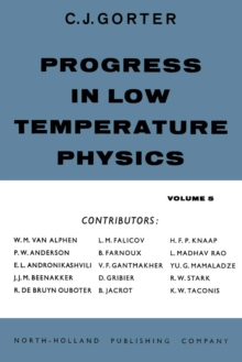 Progress in Low Temperature Physics