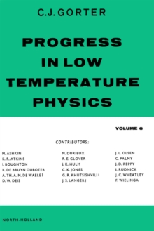 Progress in Low Temperature Physics