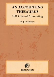 An Accounting Thesaurus : 500 years of accounting