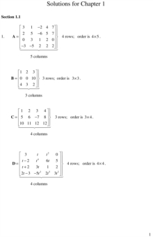 Student Solutions Manual, Matrix Methods