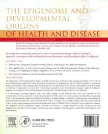 The Epigenome and Developmental Origins of Health and Disease, Paperback / softback Book The Epigenome and Developmental Origins of Health and Disease, Paperback / softback Book