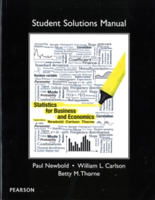 Student Solutions Manual for Statistics for Business and Economics, Paperback / softback Book Student Solutions Manual for Statistics for Business and Economics, Paperback / softback Book