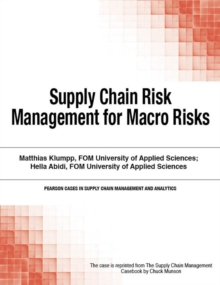 Supply Chain Risk Management for Macro Risks