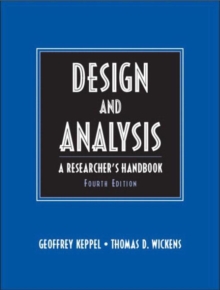 Design and Analysis : A Researcher's Handbook: United States Edition, Hardback Book Design and Analysis : A Researcher's Handbook: United States Edition, Hardback Book