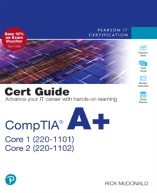 CompTIA A+ Core 1 (220-1101) and Core 2 (220-1102) Pearson uCertify Course and Labs Access Code Card