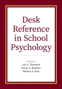 Desk Reference in School Psychology