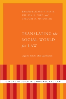 Translating the Social World for Law : Linguistic Tools for a New Legal Realism