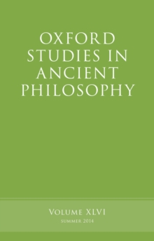 Oxford Studies in Ancient Philosophy, Volume 46