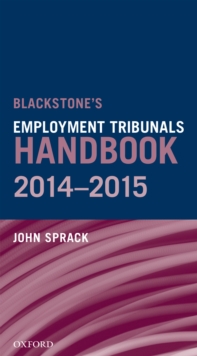 Blackstone's Employment Tribunals Handbook 2014-15