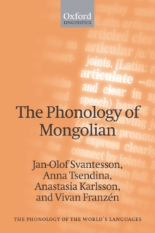 The Phonology of Mongolian