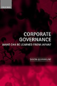 Corporate Governance : What Can Be Learned From Japan?