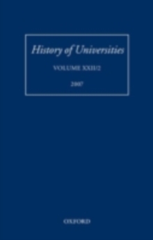 History of Universities : Volume XXII/2