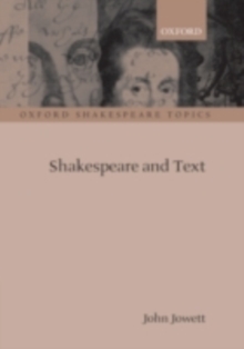 Shakespeare and Text